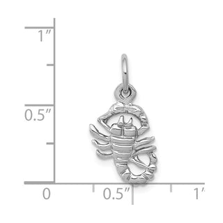 10K White Gold Scorpion Charm