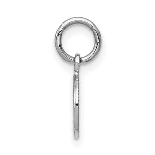 10k White Gold Angel Charm