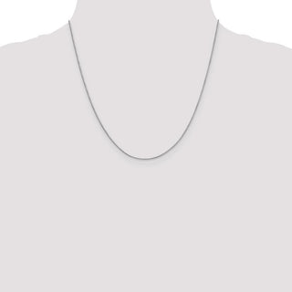 20" 10k White Gold .9mm Round Snake Chain