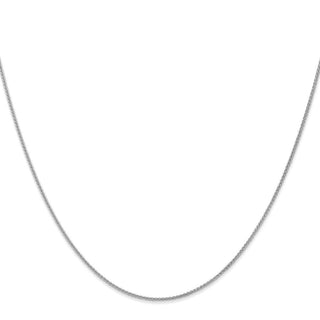 24" 10k White Gold 1.05mm Spiga Chain
