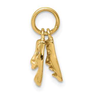 10K Yellow Gold Comedy/Tragedy Charm 10XAC340