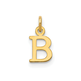 10K Yellow Gold Cutout Letter B Initial Charm