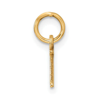 10K Yellow Gold Cutout Letter H Initial Charm