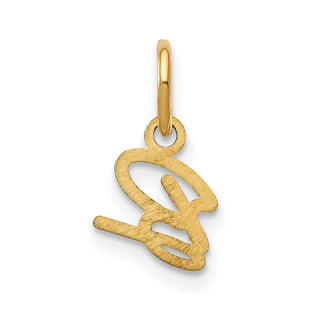 10K Yellow Gold Upper case Letter B Initial Charm
