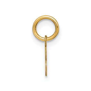 10K Yellow Gold Upper case Letter E Initial Charm