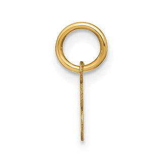 10K Yellow Gold Upper case Letter E Initial Charm