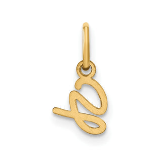 10K Yellow Gold Upper case Letter G Initial Charm