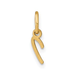 10K Yellow Gold Upper case Letter I Initial Charm