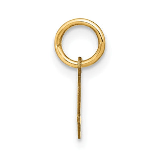 10K Yellow Gold Upper case Letter J Initial Charm