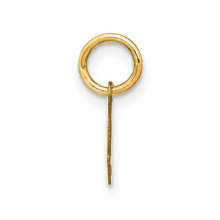 10K Yellow Gold Upper case Letter J Initial Charm