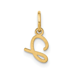 10K Yellow Gold Upper case Letter J Initial Charm