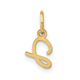 10K Yellow Gold Upper case Letter J Initial Charm