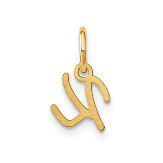 10K Yellow Gold Upper case Letter K Initial Charm