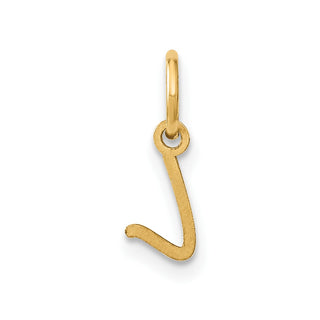 10K Yellow Gold Upper case Letter L Initial Charm