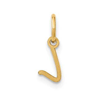 10K Yellow Gold Upper case Letter L Initial Charm
