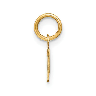 10K Yellow Gold Upper case Letter M Initial Charm