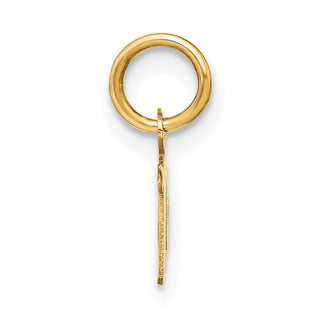 10K Yellow Gold Upper case Letter M Initial Charm