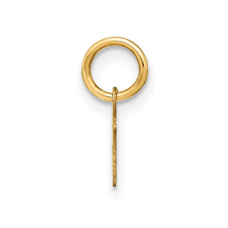 10K Yellow Gold Upper case Letter N Initial Charm