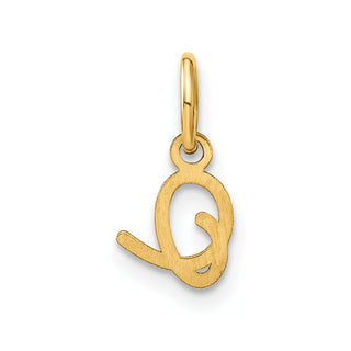 10K Yellow Gold Upper case Letter O Initial Charm