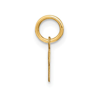 10K Yellow Gold Upper case Letter R Initial Charm