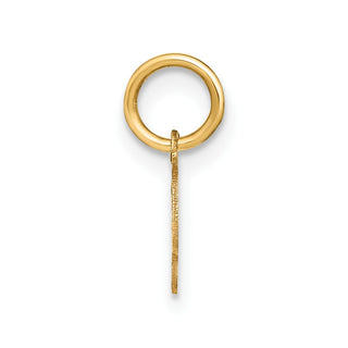 10K Yellow Gold Upper case Letter S Initial Charm