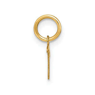 10K Yellow Gold Upper case Letter T Initial Charm