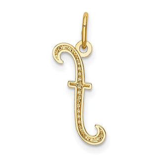10k Yellow Gold Letter r Initial Charm 10YC1060F