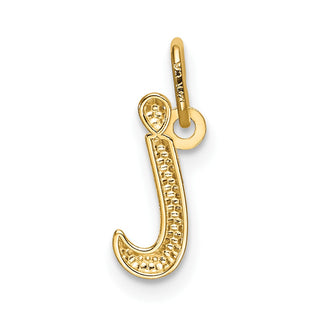 10k Yellow Gold Letter i Initial Charm