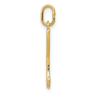 10k Yellow Gold Letter l Initial Charm