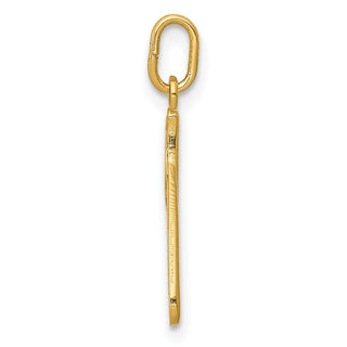 10k Yellow Gold Letter p Initial Charm