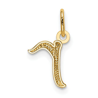 10k Yellow Gold Letter r Initial Charm 10YC1060R