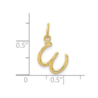 10k Yellow Gold Letter w Initial Charm
