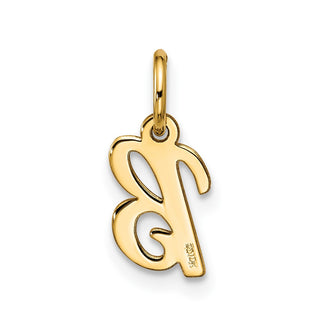 10K Yellow Gold Small Script Initial B Charm 10YC1556B