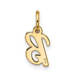 10K Yellow Gold Small Script Initial B Charm 10YC1556B