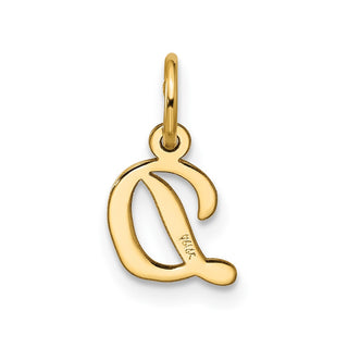 10K Yellow Gold Small Script Initial D Charm 10YC1556D