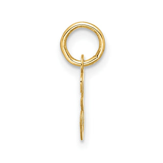 10K Yellow Gold Small Script Initial E Charm 10YC1556E