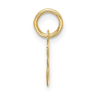 10K Yellow Gold Small Script Initial E Charm 10YC1556E