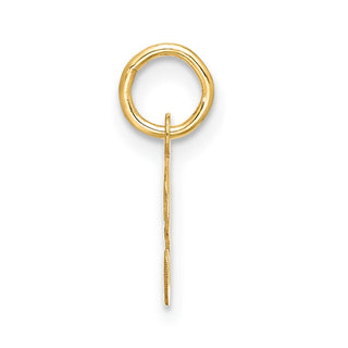 10K Yellow Gold Small Script Initial F Charm 10YC1556F