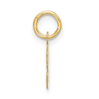 10K Yellow Gold Small Script Initial F Charm 10YC1556F