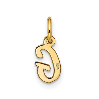 10K Yellow Gold Small Script Initial G Charm 10YC1556G