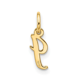 10K Yellow Gold Small Script Initial I Charm 10YC1556I