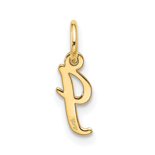 10K Yellow Gold Small Script Initial I Charm 10YC1556I