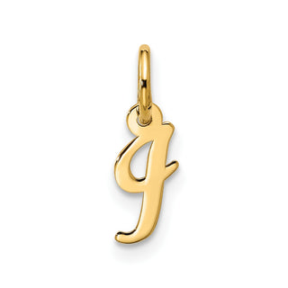 10K Yellow Gold Small Script Initial I Charm 10YC1556I