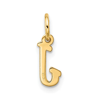 10K Yellow Gold Small Script Initial J Charm 10YC1556J