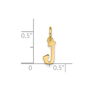 10K Yellow Gold Small Script Initial J Charm 10YC1556J