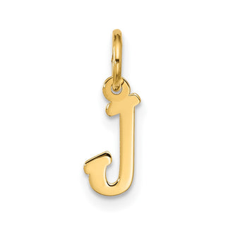 10K Yellow Gold Small Script Initial J Charm 10YC1556J