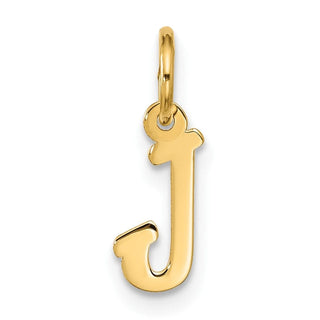 10K Yellow Gold Small Script Initial J Charm 10YC1556J