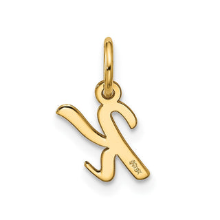 10K Yellow Gold Small Script Initial K Charm 10YC1556K