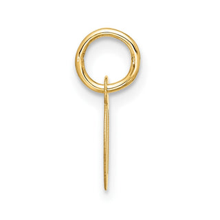 10K Yellow Gold Small Script Initial Q Charm