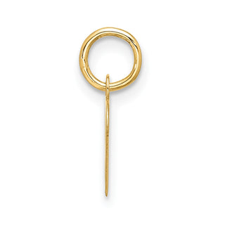 10K Yellow Gold Small Script Initial R Charm 10YC1556R
